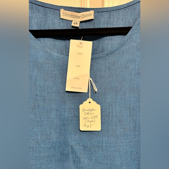 Plus size (2X) linen shirt - Picture 6 of 7